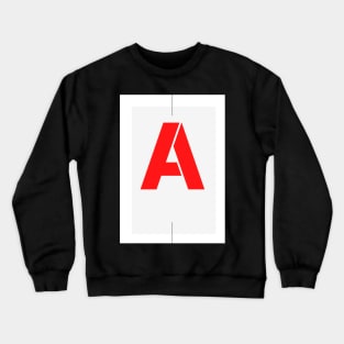 Letter A alphabet Crewneck Sweatshirt